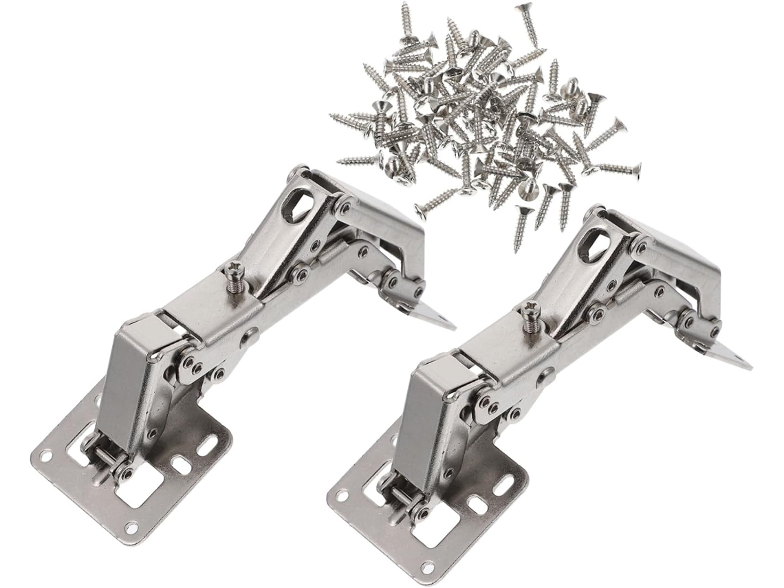 Conjunto De 2 Dobradiças Reforçadas Para Armários Com Amortecedores