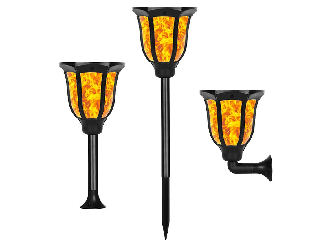 Farol giratório de LED solar, estilo cestaria, natural, externo AQUAFORGE