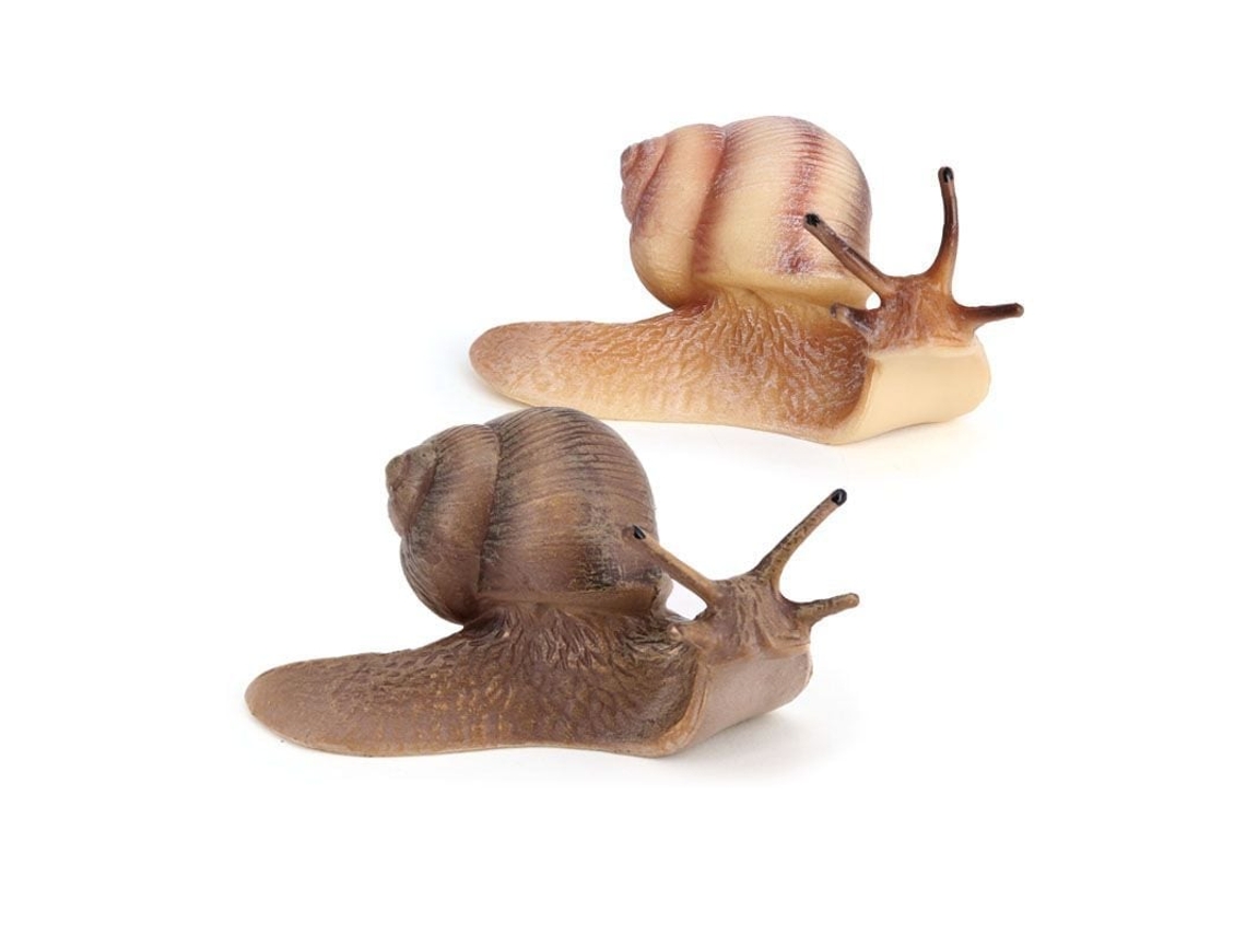 Conjunto de 2 Estátuas Caracol Plástico para Jardim, Estatuetas, Pátio, Artesanato com Caracóis, Escultura de Animal BRILVIBERA