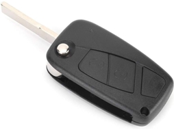 Carcaça De Substituição Para Chave Remota 2 Botões Com Chip 7946e Bateria Integrada Punto, Stilo, Panda, Doblo, Bravo E