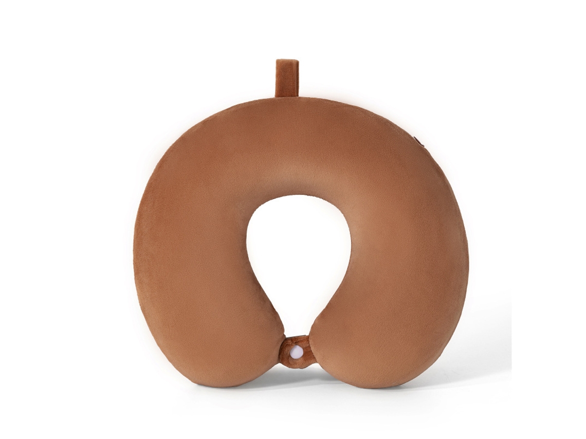 Travesseiro De Suporte Cervical Portátil Em Formato De U De Espuma Viscoelástica Nackkudde Aquaforge (marrom)