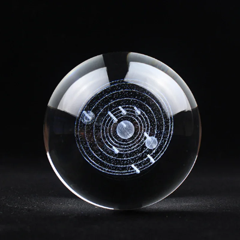 Bola de Cristal, Gravação a Laser, Decoração de Mesa para Casa MDUG
