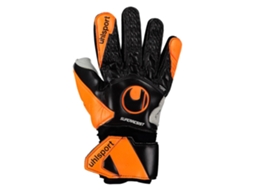 Luvas de guarda-redes de Futebol UHLSPORT Super Resist Half Negative (Adulto - Laranja)