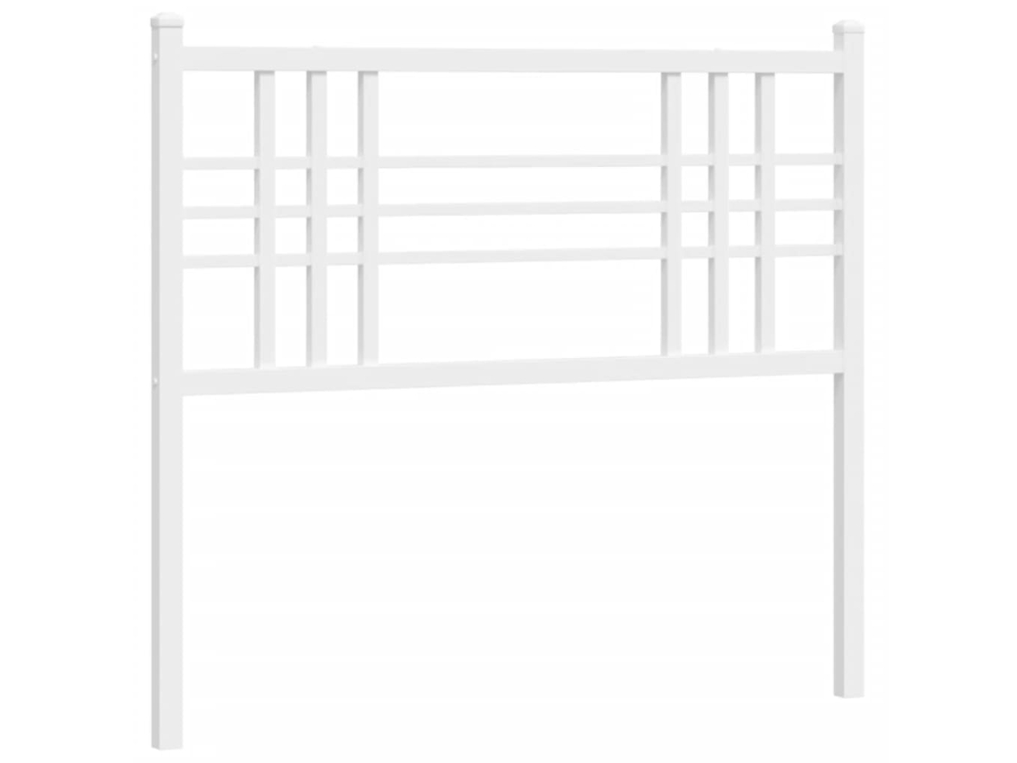 Cabeceira de substituição de 107 cm em metal branco, exclusiva da MAISON.