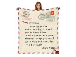 Cobertor Envelope Agora Feito Em Alemão Carta De Família Coral Fleece Flanela Mensagem Carta Capa Cobertor Impressão Para Namorada-aquaforge