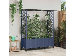 Vidaxl Cama Elevada Com Treliça E Telhado Cinzento 162,5 X 40 X 142 Cm