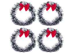 Guirlanda de Enfeites de Natal para Porta Decoração de Cozinha Decoração de Casa Decoração de Janela