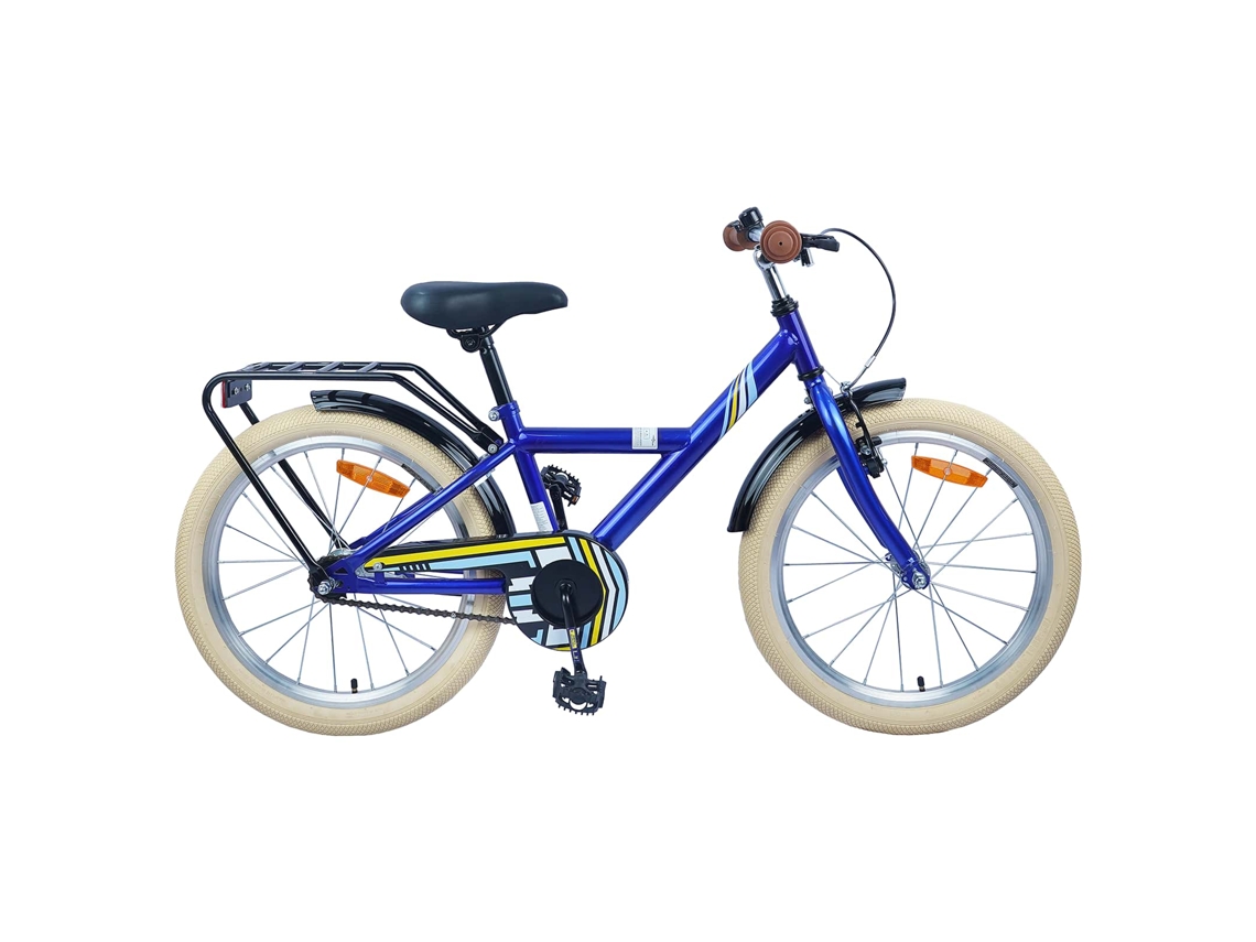 Vidaxl Bicicleta Infantil 24 Polegadas Para 8-12 Anos Azul Escuro