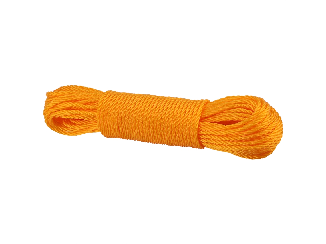Corda De Secar Roupas Linha De Nylon 20m Jardim Camping Laranja
