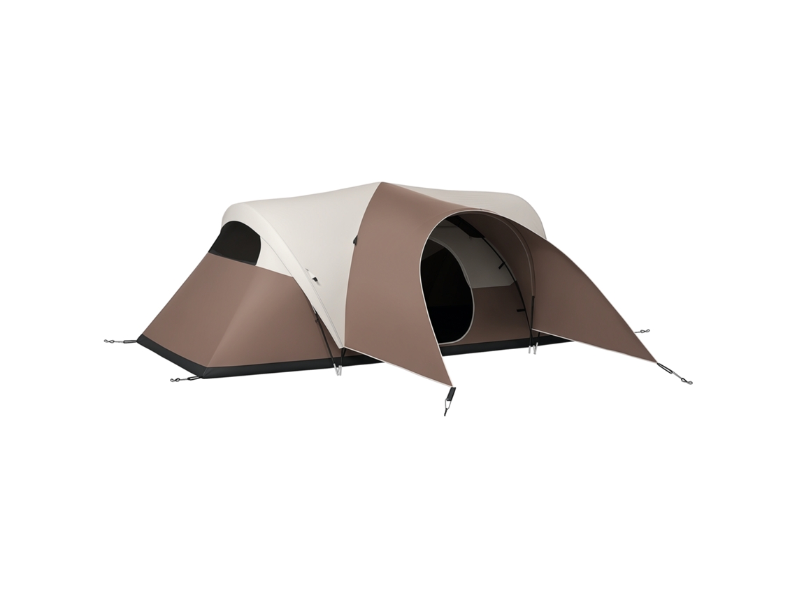 Tenda CHEZMOI familiar para 3-4 pessoas, túnel, com alpendre, impermeável, 3000 mm, leve, ventilada