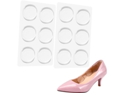 Adesivos Antiderrapantes Transparentes Para Sapatos De Salto Alto Femininos, 6 Pares De Pu Ultrafinos E Práticos Para