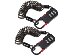 Cadeado Retrátil Para Capacete, Com Combinação Reconfigurável, Cabo De Aço Reforçado E Sistema Antif Gokoco