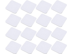 Dechous 20 Peças Magnéticas Em Branco P09, Quadradas, Brancas