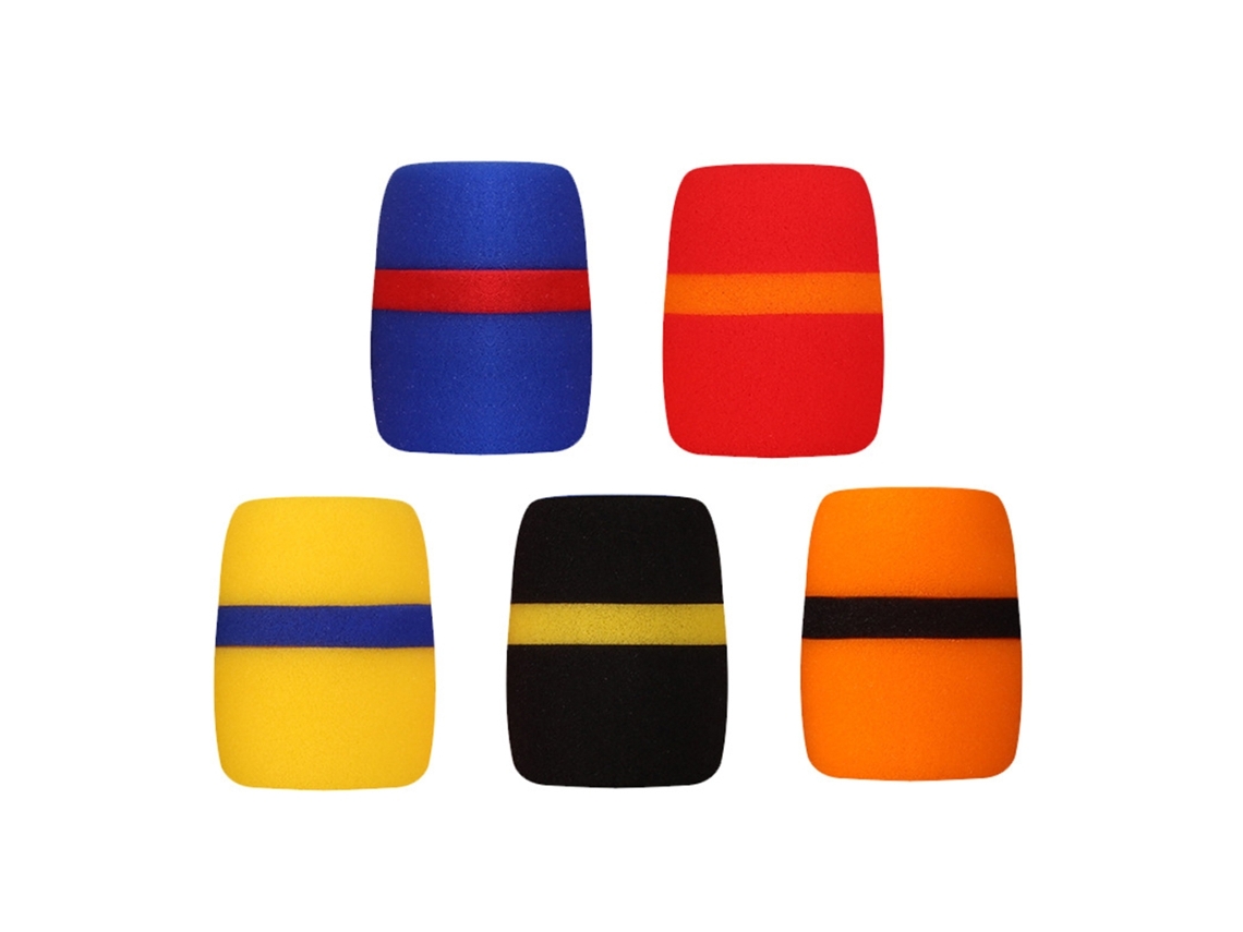Conjunto de 5 Capas de Substituição para Microfone em Espuma Espessa para Proteção Contra Poeira. AQUAFORGE