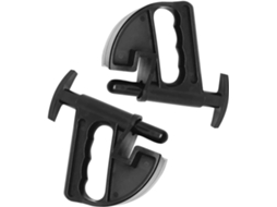 Conjunto de 2 ferramentas leves de plástico para remoção de pneus de carro com roda de alta resistência.