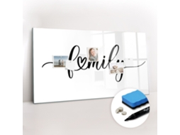 Quadro Magnético Decorativo Inscrição "família" Para A Cozinha Espelharte (120x60 Cm)