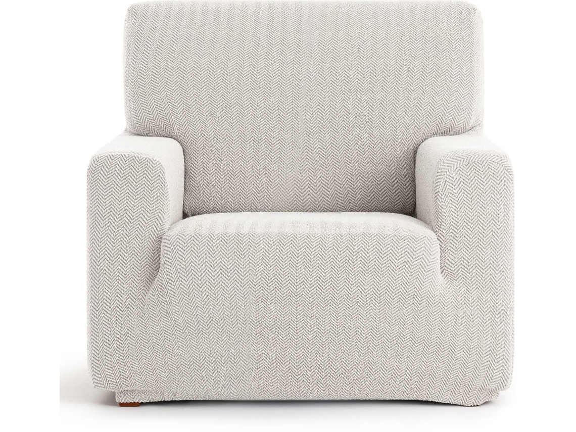 Capa de Poltrona EYSA Premium Jaz Tecido Multielástico (130 x 70 x 120 cm - Poliéster e Algodão - Crudo)