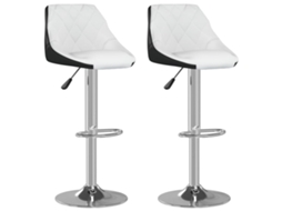 Bar Stool, Bar Stools Vidaxl Preto Couro Artificial (n/a)