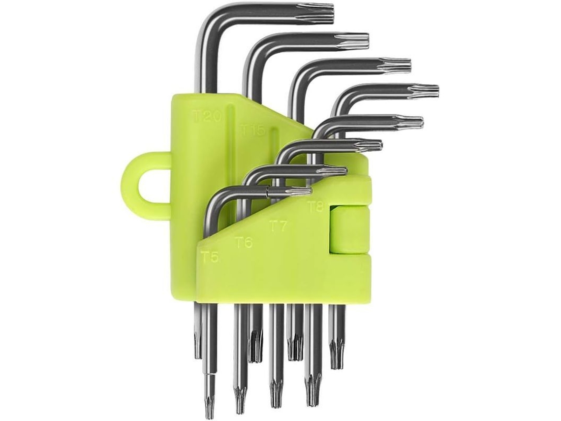 Jogo de Chaves Torx Offset 8 peças T5 t20 S/MARCA
