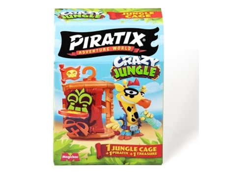 Piratix Crazy Jungle Exibição 12 Gaiola Da Selva Magicbox
