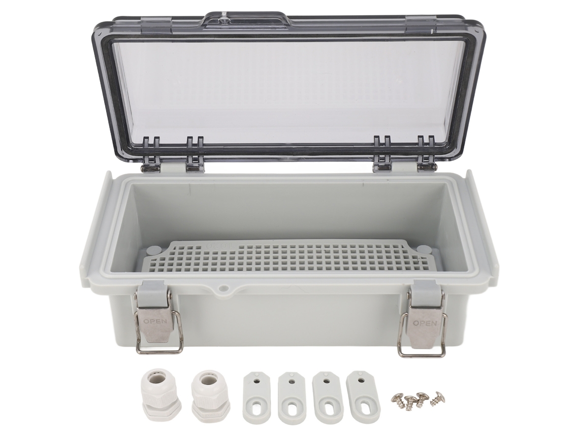 Caixa Elétrica Externa Ip67 À Prova Dágua com Tampa Transparente 7.9x3.9x2.8 Polegadas