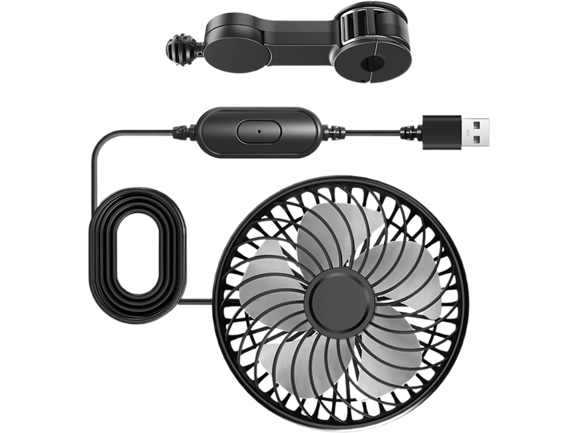 Ventilador Usb Para Resfriamento Do Passageiro Banco Traseiro