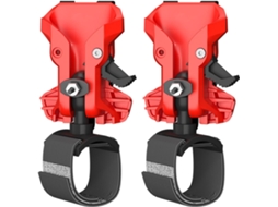 Suporte para cinto de ferramentas elétricas com trava de segurança automática e sistema de liberação rápida.