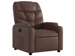 Recliner Chair, Recliner Chairs Vidaxl Marrom Couro Artificial