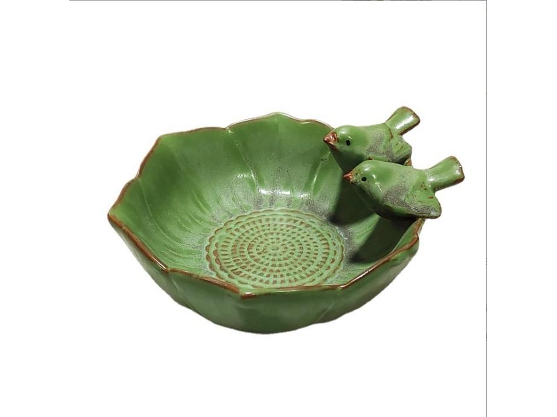 AIAIDIDIY Cerâmica Resistente Às Intempéries, Banheira Criativa Para Pássaros, Decoração De Jardim Para Jardim Ao Ar Livre, Comedouro Para Pássaros, Local À Pro