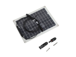 Painel solar monocristalino 15w 18v portátil com controlador 20a para carro, barco, trailer, caminhão S/MARCA