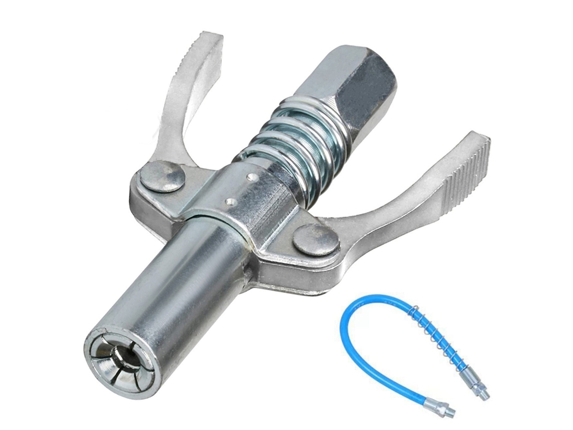 conector de graxa em aço inox com alça dupla FERRAMENTAS INDUSTRIAIS
