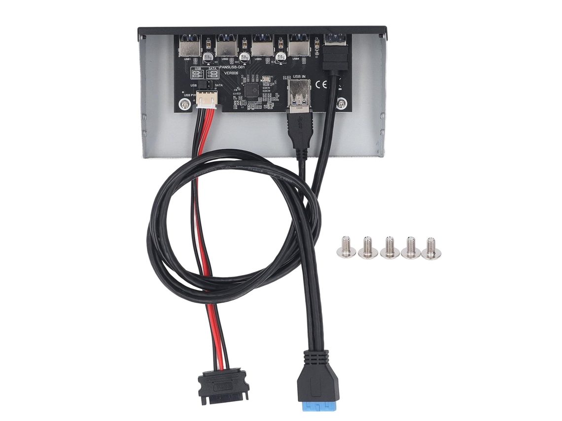 Hub De Painel Frontal Com 5 Portas Usb 3.2 Gen1. Velocidade Interface