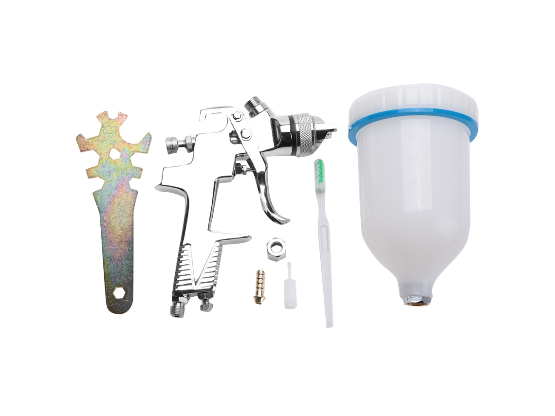 Pistola de pintura profissional com bico de 1,4 mm e alimentação por gravidade para pintura de móveis automotivos (3 unidades)
