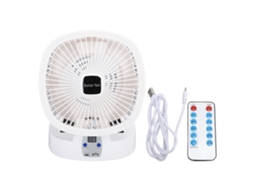 Ventsitor Plegable Solar Recargable Luz Led Controle Remoto