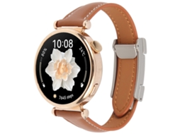 Pulseira De Couro Universal Fina Com Fecho Magnético