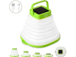 Lanterna De Acampamento Recarregável, Solar, Dobrável, Portátil, À Prova Dágua, Ideal Para Acampamentos, Caminhadas E Viagens. Olysi Shop