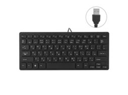 Teclado Japonês Mini com Fio 78 Teclas USB