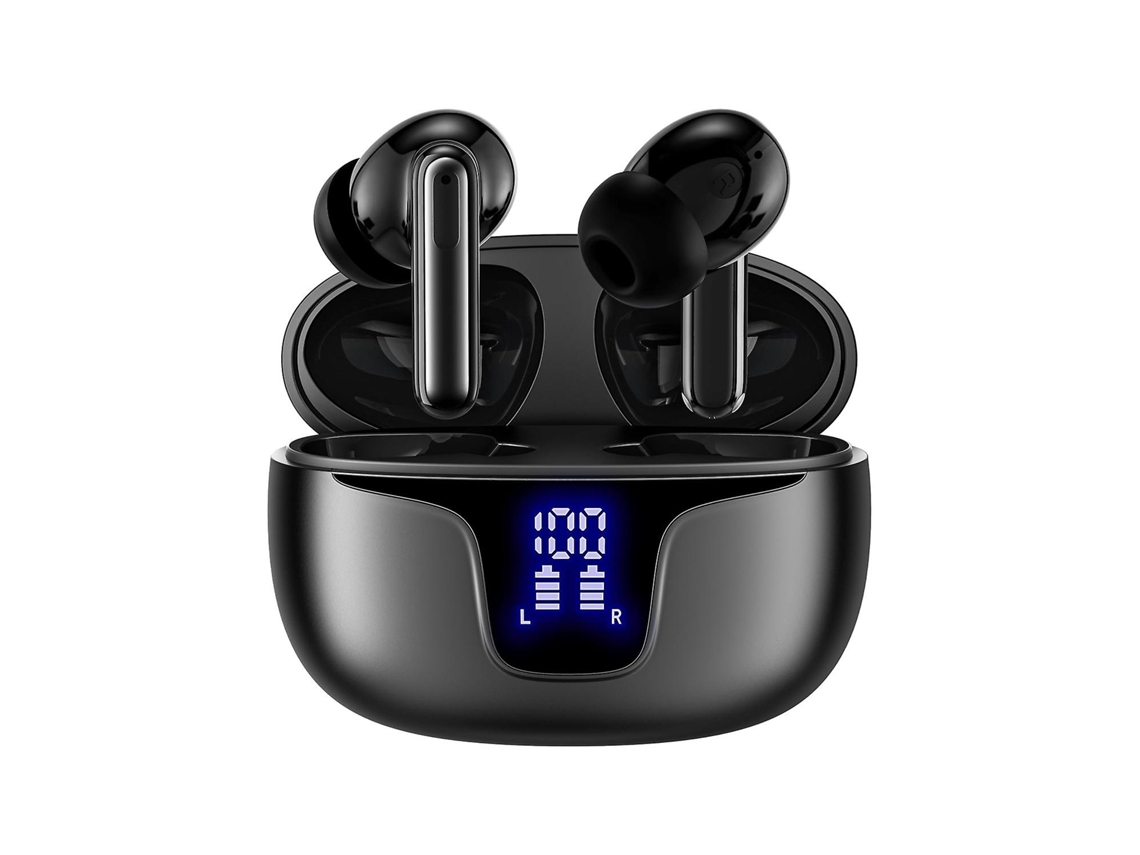 Fones De Ouvido Bluetooth Sem Fio Com Display Led De Energia, Graves Profundos, À Prova Dágua, Fones De Ouvido Intra Auriculares. Ly Ebike