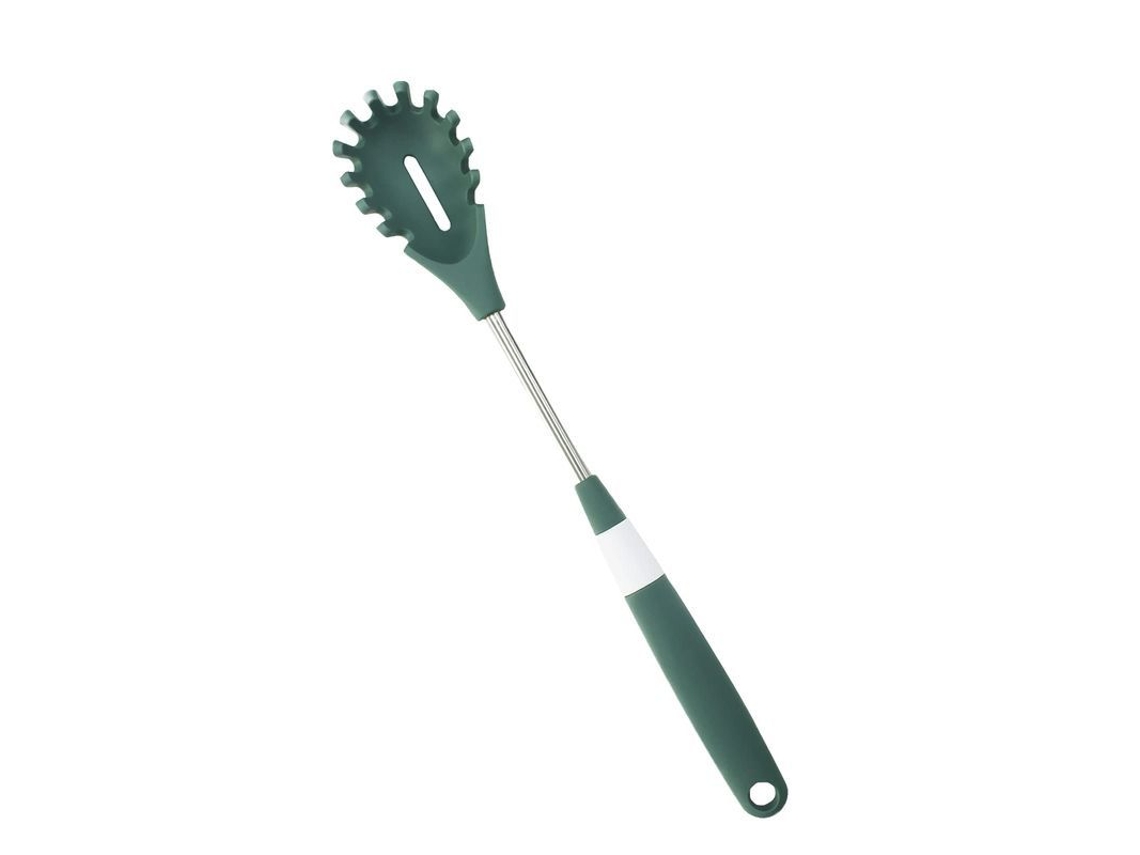 2026 cuchara Tenedor para Massa, Servidor de Espaguete, Agarrador de Macarrão de Silicone com Cabo Antiderrapante e Resistente Ao Calor