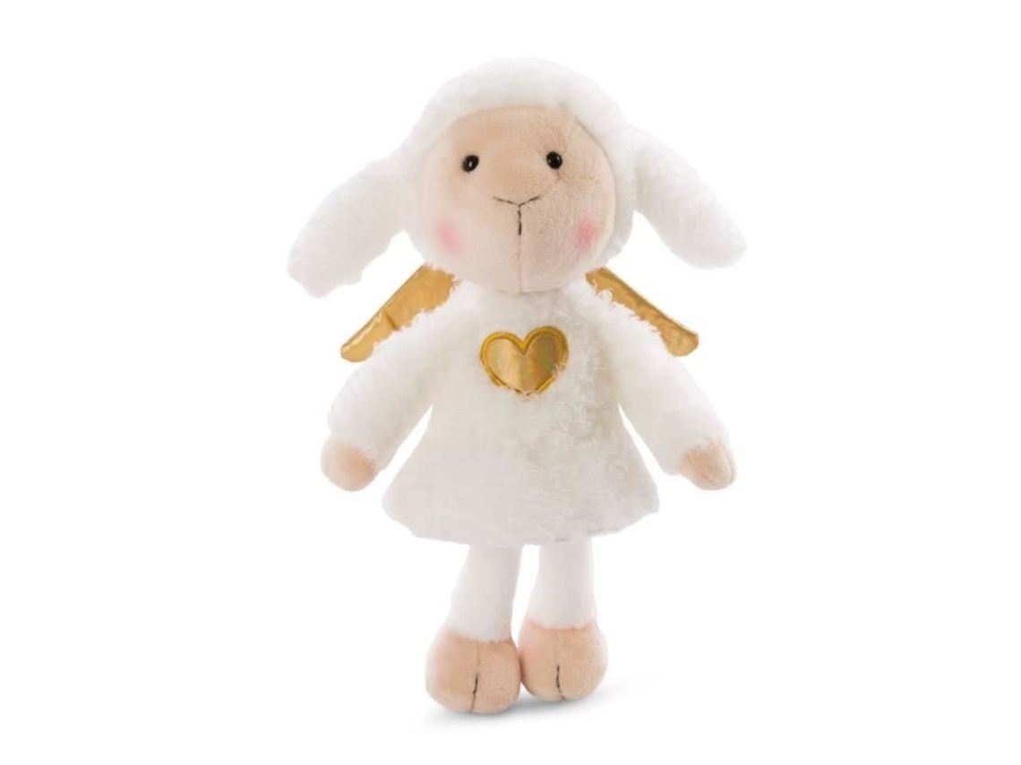 Peluche Nici La La Lammie 30 Cm Branco/dourado Ovelha De Pelúcia Para Bebé