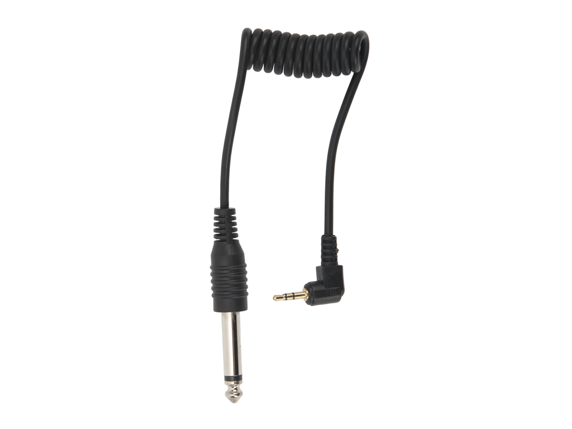 Cabo 2.5mm Para 6.35mm Macho Mono Para Câmera, Sincronização Universal, Conector Flash