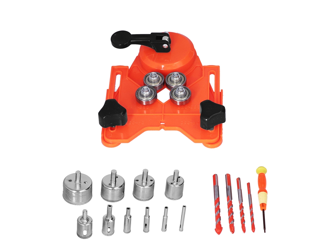 Conjunto De 16 Brocas Diamantadas Para Serra Copo 6‑50 Mm Para Azulejos Madeira Laranja Slowmoose