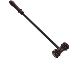 1 Martelo De Leilão Portátil De Madeira, Martelo Prático Para Juiz E