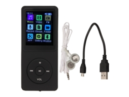 Reprodutor de música digital com tela LCD de 1,8 polegadas, suporte para cartão de memória CHABERLU