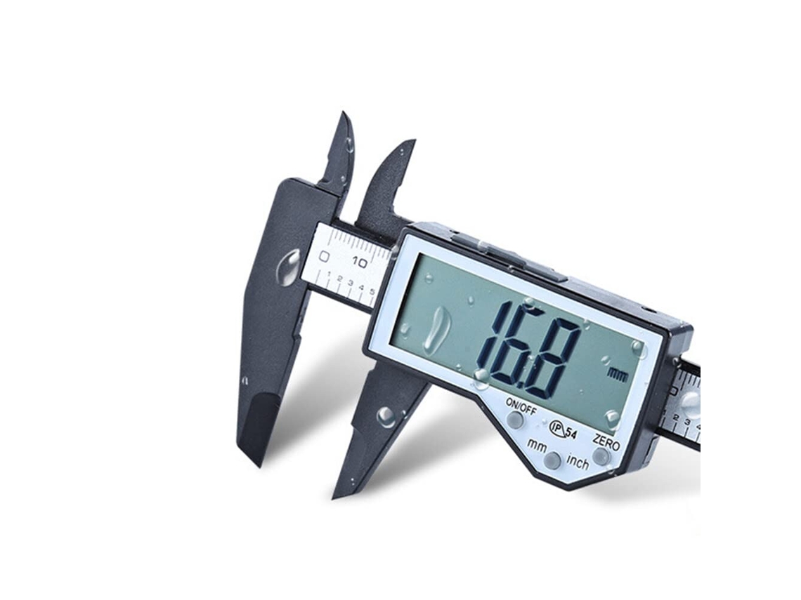 Paquímetro Eletrônico Digital De 0 A 150 Mm Com Visor Grande E Ip54 Em