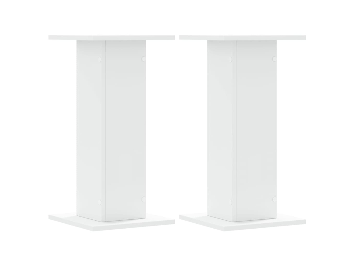 Speaker Stand, Speaker Stands Vidaxl Branco Madeira Processada (30 X 30 X 60 Cm)