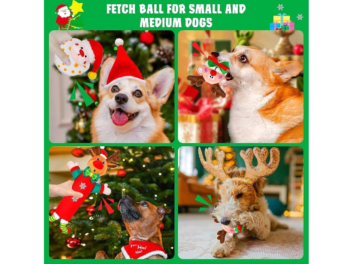 Brinquedo Para Cão Com Bola De Plush E Apito