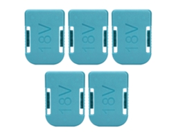 Aetheria 5pcs Ranura de Suporte de Bateria Lithium 18v Dustproof para Bosch Green
