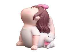Figurinha De Garota De Yoga Bonita E Cute Para Decoração Do Carro Tipo D