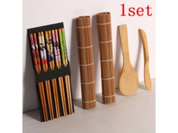 Conjunto De 14 Peças Para Fazer Sushi Em Bambu, Kit Para Fazer Sushi De Arroz.
